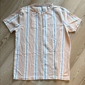 Denim & Flower Beige and White Striped Tee